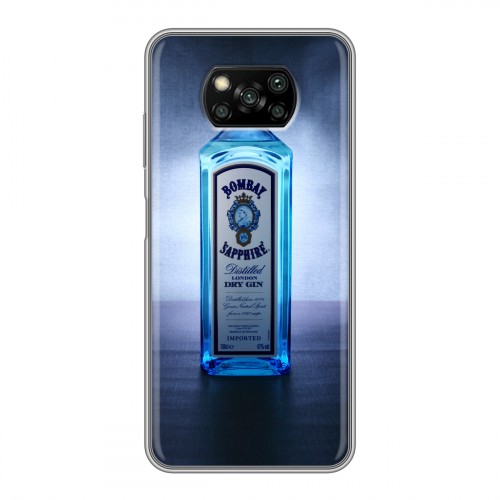 Дизайнерский силиконовый с усиленными углами чехол для Xiaomi Poco X3 Bombay Sapphire