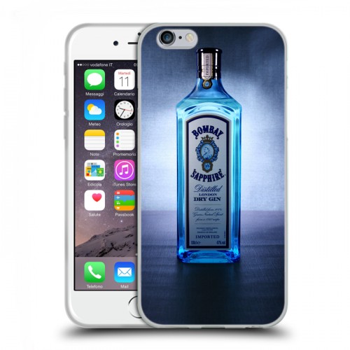 Дизайнерский пластиковый чехол для Iphone 6/6s Bombay Sapphire