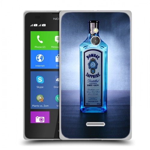 Дизайнерский силиконовый чехол для Nokia XL Bombay Sapphire