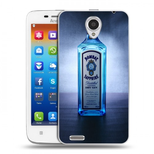 Дизайнерский пластиковый чехол для Lenovo S650 Ideaphone Bombay Sapphire