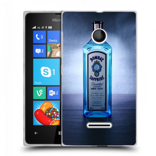 Дизайнерский пластиковый чехол для Microsoft Lumia 435 Bombay Sapphire