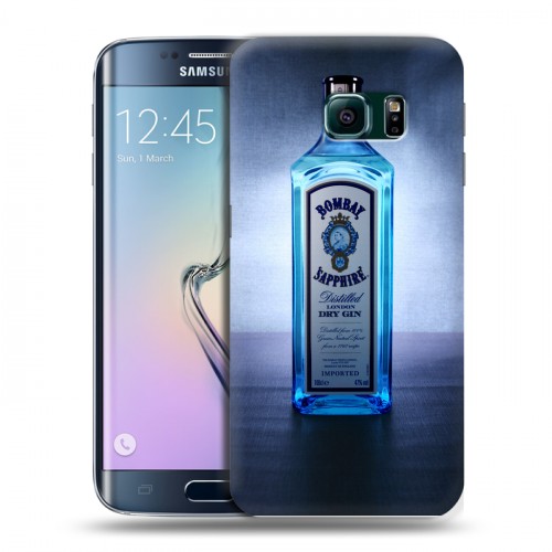 Дизайнерский пластиковый чехол для Samsung Galaxy S6 Edge Bombay Sapphire