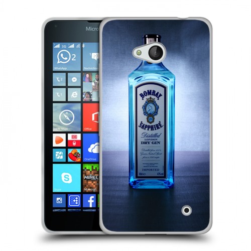 Дизайнерский пластиковый чехол для Microsoft Lumia 640 Bombay Sapphire