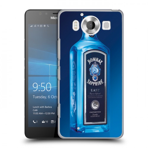 Дизайнерский пластиковый чехол для Microsoft Lumia 950 Bombay Sapphire