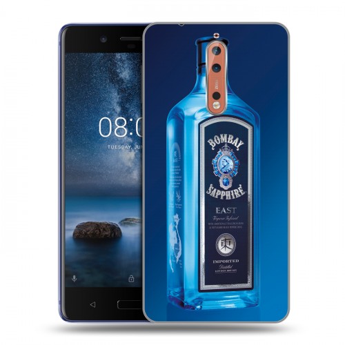 Дизайнерский пластиковый чехол для Nokia 8 Bombay Sapphire