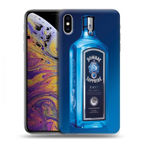 Дизайнерский силиконовый чехол для Iphone Xs Max Bombay Sapphire