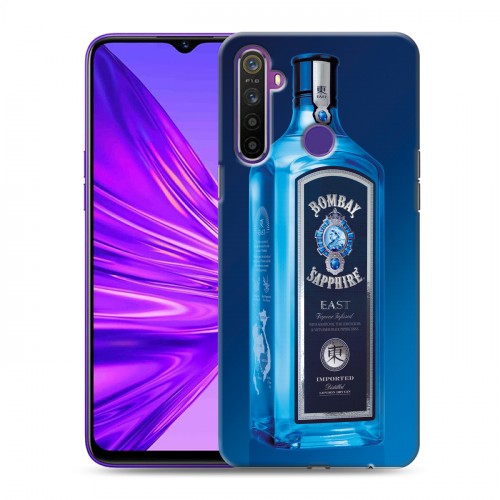 Дизайнерский силиконовый чехол для Realme 5 Bombay Sapphire