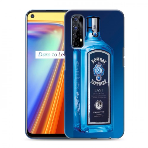 Дизайнерский силиконовый с усиленными углами чехол для Realme 7 Bombay Sapphire