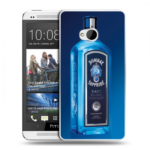 Дизайнерский пластиковый чехол для HTC One (M7) Dual SIM Bombay Sapphire