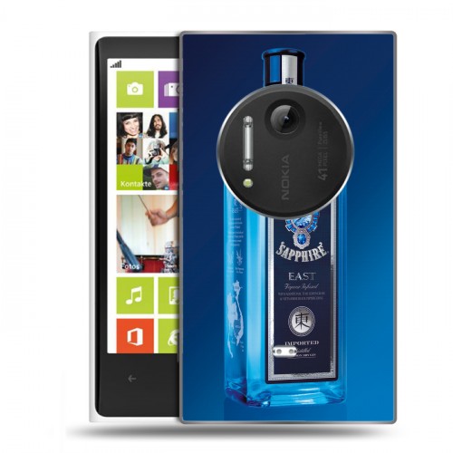 Дизайнерский пластиковый чехол для Nokia Lumia 1020 Bombay Sapphire