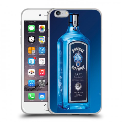 Дизайнерский силиконовый чехол для Iphone 6 Plus/6s Plus Bombay Sapphire