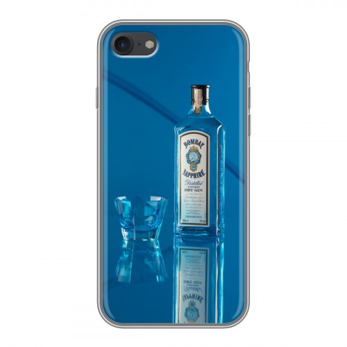 Дизайнерский силиконовый чехол для Iphone 7 Bombay Sapphire