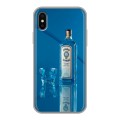 Дизайнерский силиконовый чехол для Iphone x10 Bombay Sapphire