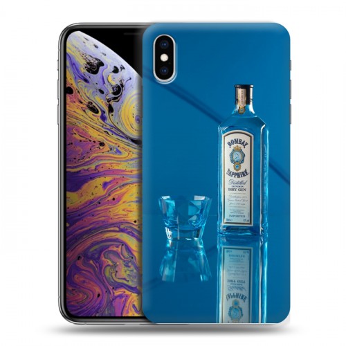 Дизайнерский силиконовый чехол для Iphone Xs Max Bombay Sapphire