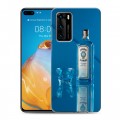 Дизайнерский силиконовый с усиленными углами чехол для Huawei P40 Bombay Sapphire