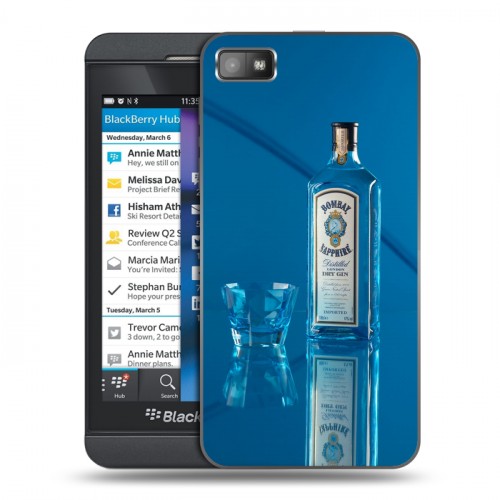 Дизайнерский пластиковый чехол для BlackBerry Z10 Bombay Sapphire