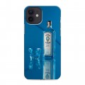Дизайнерский силиконовый чехол для Iphone 12 Bombay Sapphire