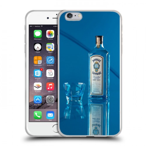 Дизайнерский силиконовый чехол для Iphone 6 Plus/6s Plus Bombay Sapphire