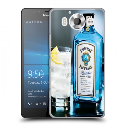 Дизайнерский пластиковый чехол для Microsoft Lumia 950 Bombay Sapphire