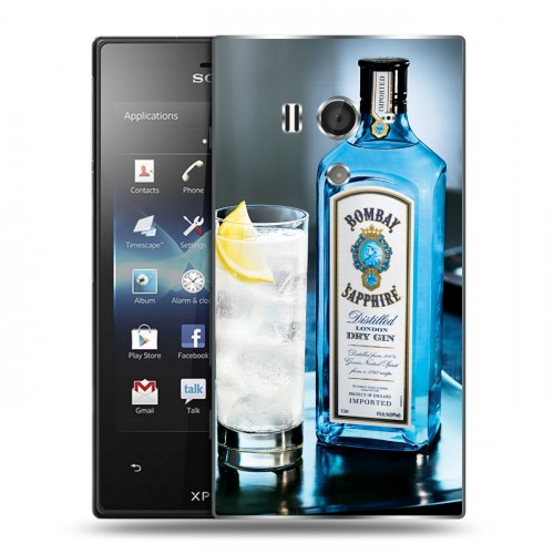 Дизайнерский пластиковый чехол для Sony Xperia acro S Bombay Sapphire