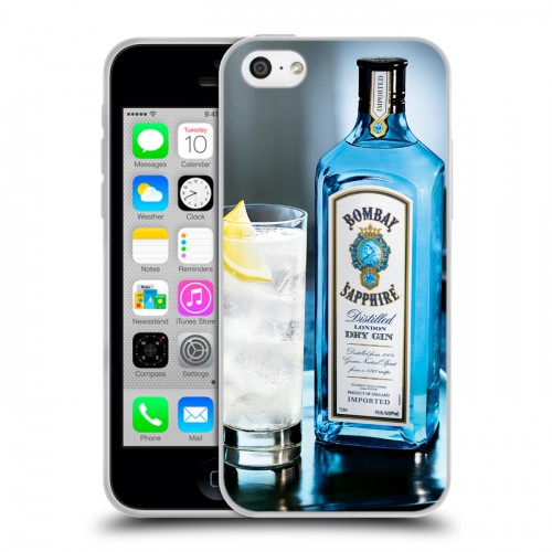 Дизайнерский пластиковый чехол для Iphone 5c Bombay Sapphire