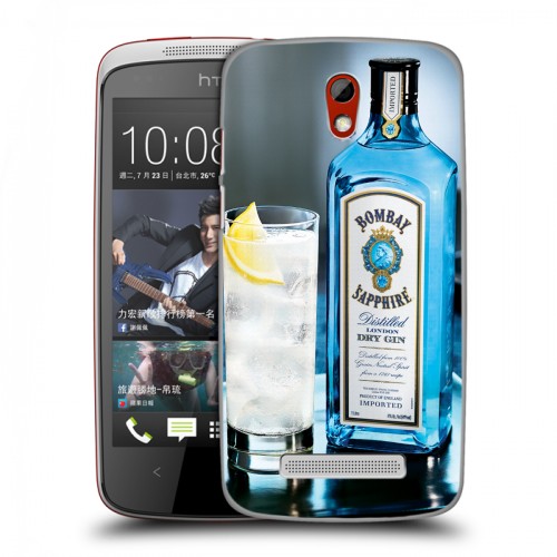 Дизайнерский пластиковый чехол для HTC Desire 500 Bombay Sapphire