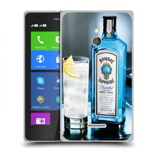 Дизайнерский силиконовый чехол для Nokia XL Bombay Sapphire