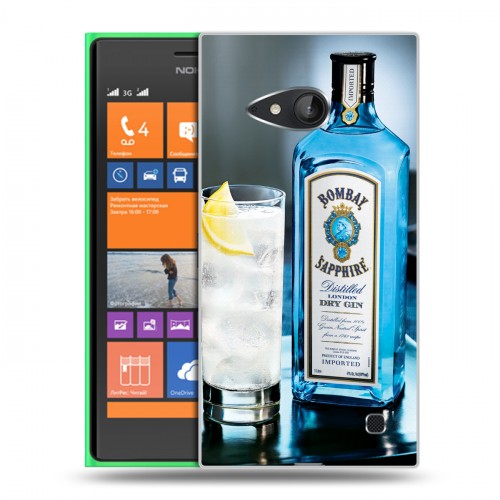 Дизайнерский пластиковый чехол для Nokia Lumia 730/735 Bombay Sapphire