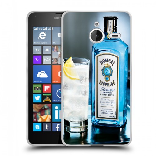 Дизайнерский пластиковый чехол для Microsoft Lumia 640 XL Bombay Sapphire