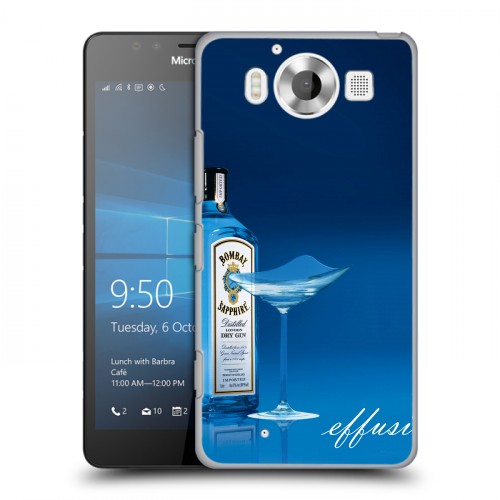 Дизайнерский пластиковый чехол для Microsoft Lumia 950 Bombay Sapphire