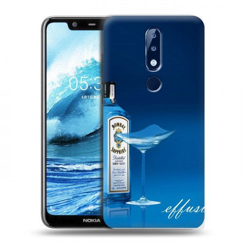 Дизайнерский пластиковый чехол для Nokia 5.1 Plus Bombay Sapphire