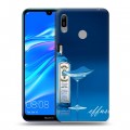 Дизайнерский пластиковый чехол для Huawei Y6 (2019) Bombay Sapphire