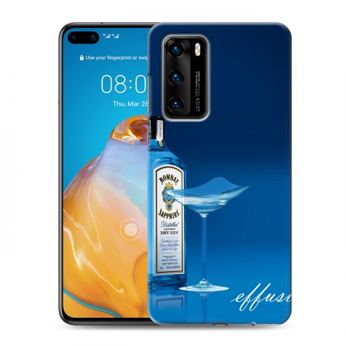 Дизайнерский пластиковый чехол для Huawei P40 Bombay Sapphire