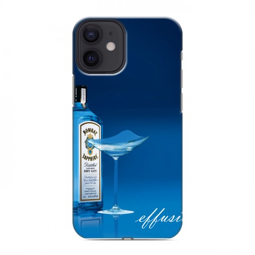 Дизайнерский силиконовый с усиленными углами чехол для Iphone 12 Mini Bombay Sapphire