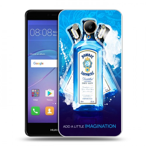 Дизайнерский пластиковый чехол для Huawei Y3 (2017) Bombay Sapphire