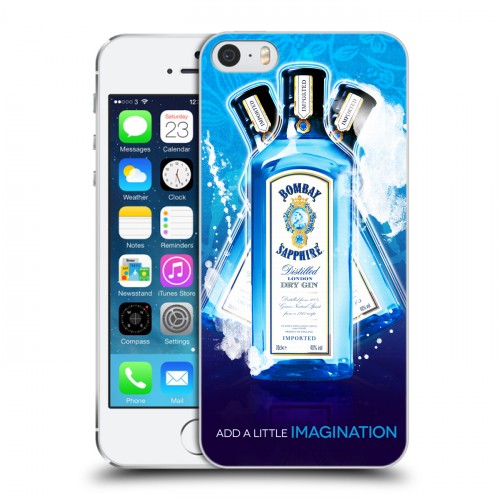 Дизайнерский пластиковый чехол для Iphone 5s Bombay Sapphire