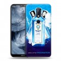 Дизайнерский силиконовый чехол для Nokia 6.1 Plus Bombay Sapphire