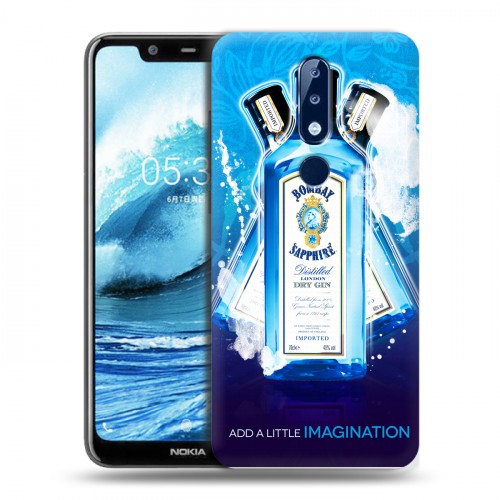 Дизайнерский силиконовый чехол для Nokia 5.1 Plus Bombay Sapphire