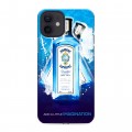 Дизайнерский силиконовый чехол для Iphone 12 Bombay Sapphire