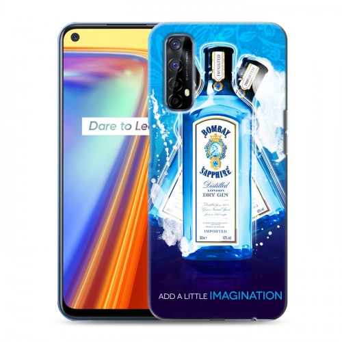 Дизайнерский силиконовый с усиленными углами чехол для Realme 7 Bombay Sapphire