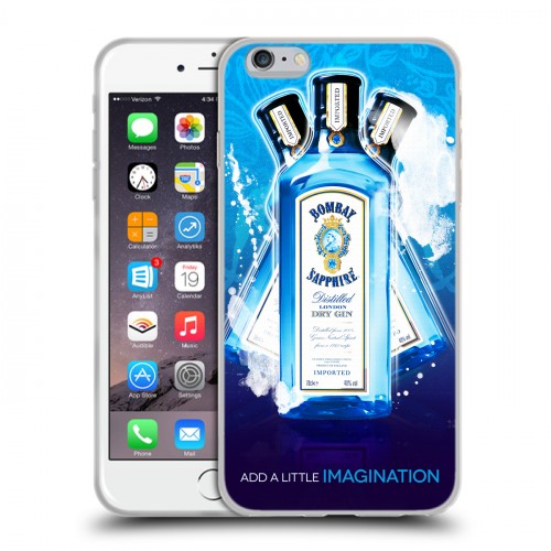 Дизайнерский силиконовый чехол для Iphone 6 Plus/6s Plus Bombay Sapphire