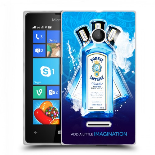 Дизайнерский пластиковый чехол для Microsoft Lumia 435 Bombay Sapphire