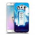 Дизайнерский пластиковый чехол для Samsung Galaxy S6 Edge Bombay Sapphire