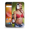 Дизайнерский пластиковый чехол для ZTE Blade X5 Budweiser