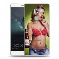 Дизайнерский пластиковый чехол для Huawei Mate S Budweiser