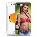 Дизайнерский силиконовый чехол для Iphone 7 Plus / 8 Plus Budweiser