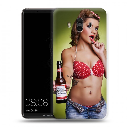 Дизайнерский пластиковый чехол для Huawei Mate 10 Budweiser