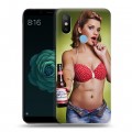 Дизайнерский силиконовый чехол для Xiaomi Mi A2 Budweiser