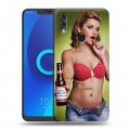 Дизайнерский силиконовый чехол для Alcatel 5V Budweiser