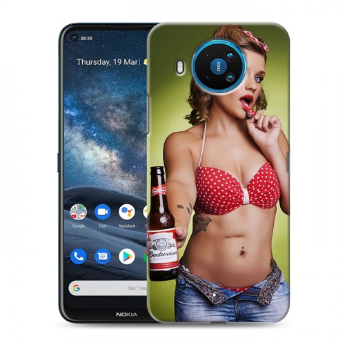 Дизайнерский силиконовый чехол для Nokia 8.3 Budweiser